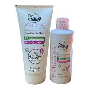 Farmasi Dr C.Tuna ReVitalizing Shampoo and Hair Mask Set Garlic Capixyl New
